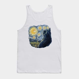 Van Gogh Cat Tank Top